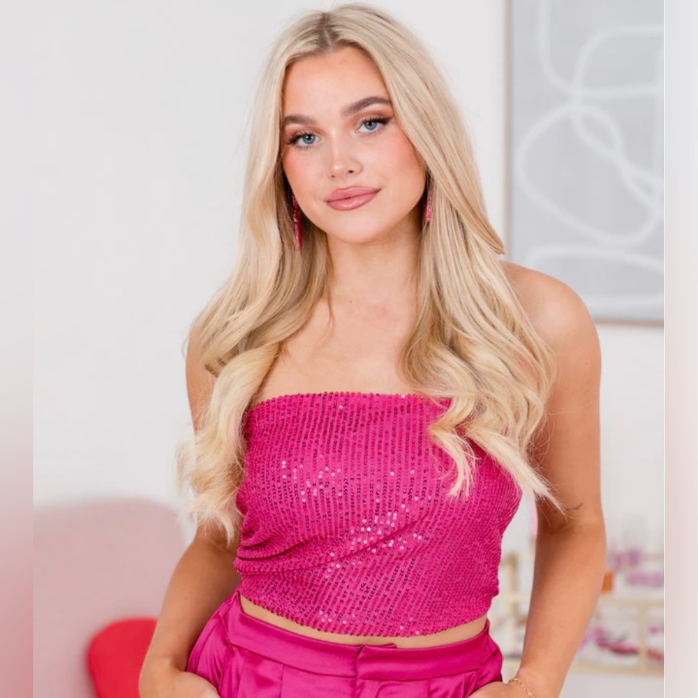 Pink Lily Crop Top